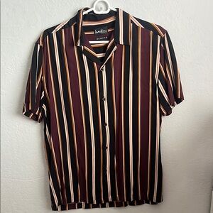 Tony Hawk Black and Red Casual Button Down Shirt